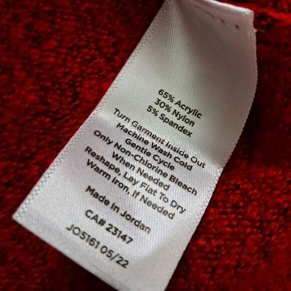 Talbots Cardigan Sweater Women's XS Red Sparkly Button Pockets Holiday Christmas - Picture 10 of 10